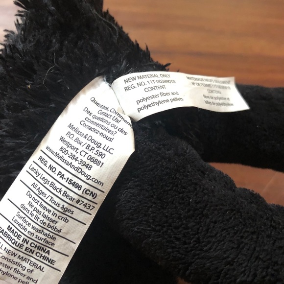 Melissa & Doug Princess Soft Toys Lanky Legs Bear - Picture 7 of 7